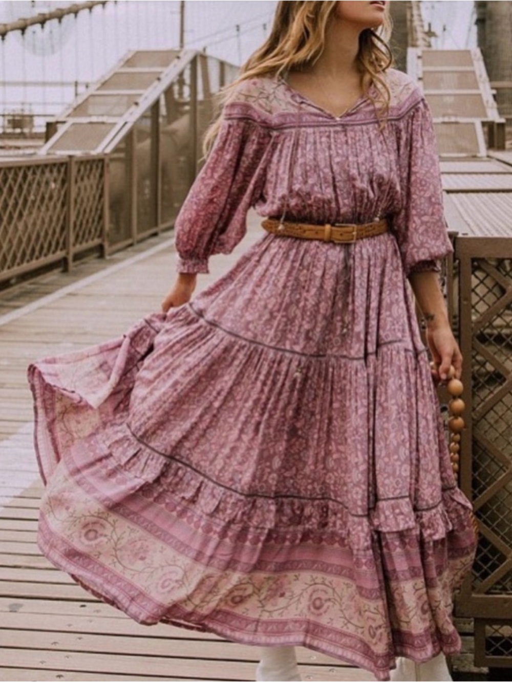 Spell mulberry dahlia midi - large